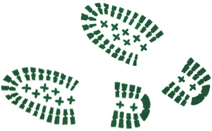 Feet Direction - Emblem (448x290), Png Download