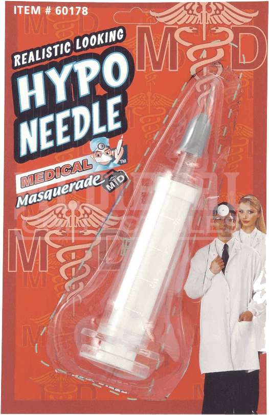 Realistic Hypodermic Needle - Hypo Novelty Costume Needle (850x850), Png Download