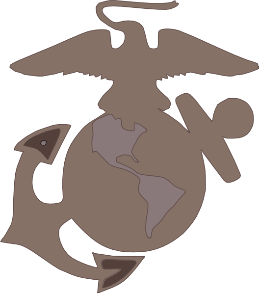 Eagle Globe And Anchor Png (528x597), Png Download