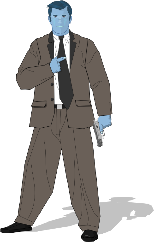 Secret Agent Clipart - Cartoon (600x944), Png Download
