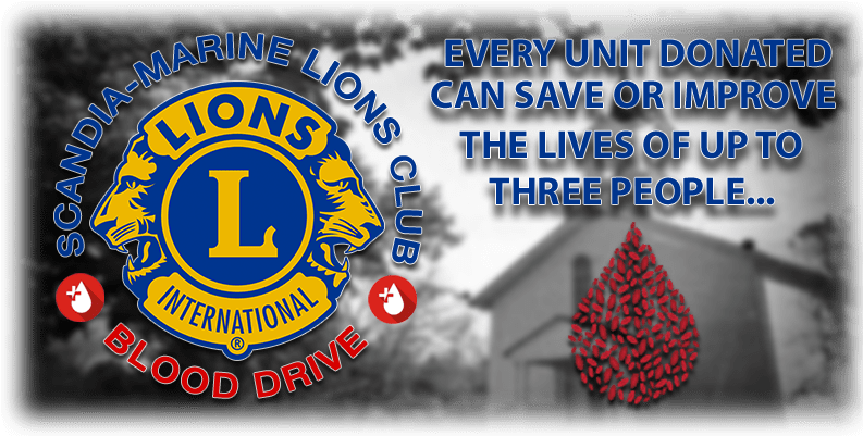 Scandia-marine Lions Club Blood Drive - Lions Club International (800x400), Png Download
