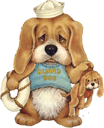 Guard Dog - It's My Pleasure Animated (334x411), Png Download