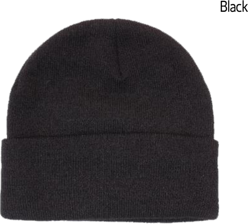 Toque Acrylic Beanie 02 4243 000 Black Red - Beanie (509x458), Png Download