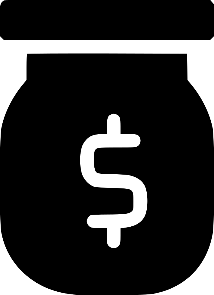 Money Jar Svg Png Icon Free Download - Money Jar Icon Png (712x980), Png Download