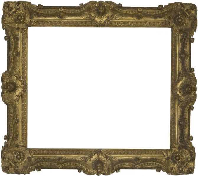 Antique Picture Frames 13 In Decors - Transparent Vintage Picture Frames Png (670x595), Png Download