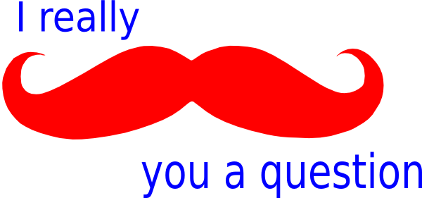 Mustache You A Question Red White And Blue Clip Art - Logo Of Breast Cancer (600x281), Png Download