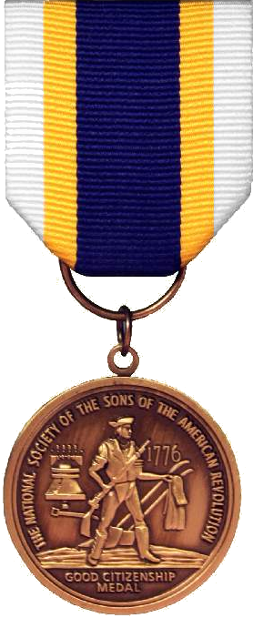 Good Citizenship Medal , Sons Of The American Revolution (278x679), Png Download