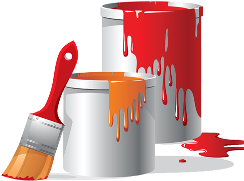 Painting Clipart Paint Box - Paint Bucket (600x600), Png Download