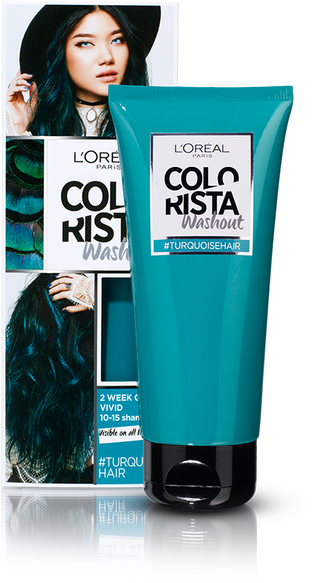 Smix Loved The Colorista Spray, But For Easter He Pleaded - L'oreal Paris Colorista Wash Out Turquoise (670x928), Png Download
