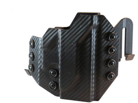 Core Holster In The Black Carbon Fiber Pattern - Handgun Holster (498x373), Png Download