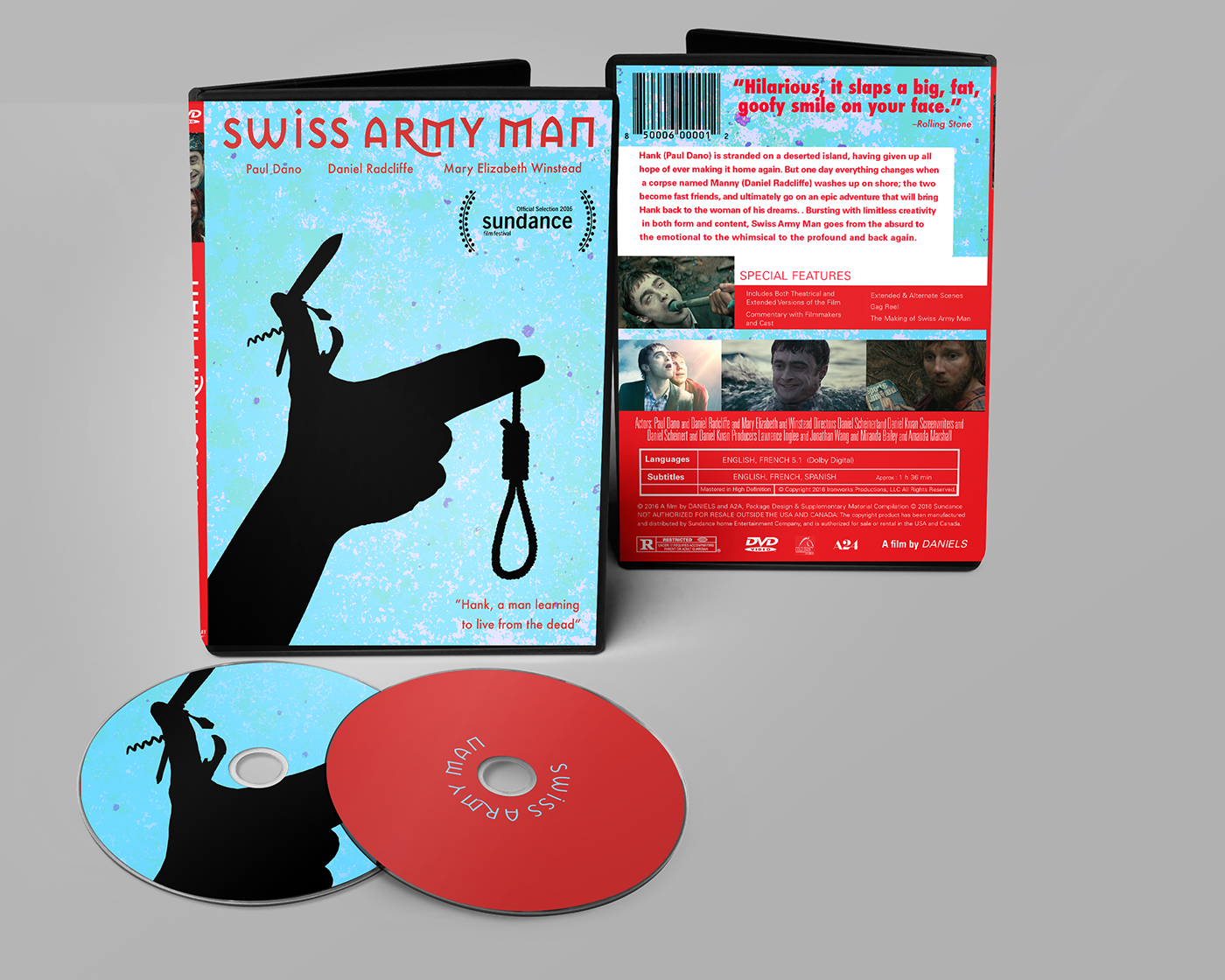 Title Sequence Redesign For Movie Swiss Army Man, I - Motion (1400x1120), Png Download