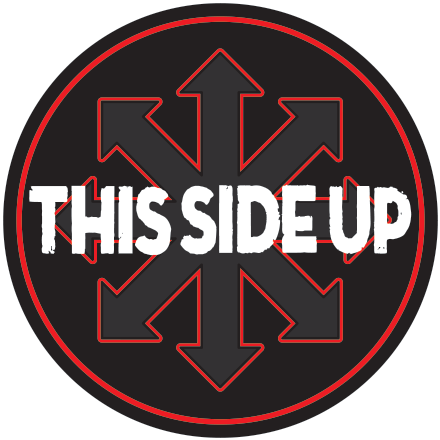 This Side Up - Text (500x500), Png Download