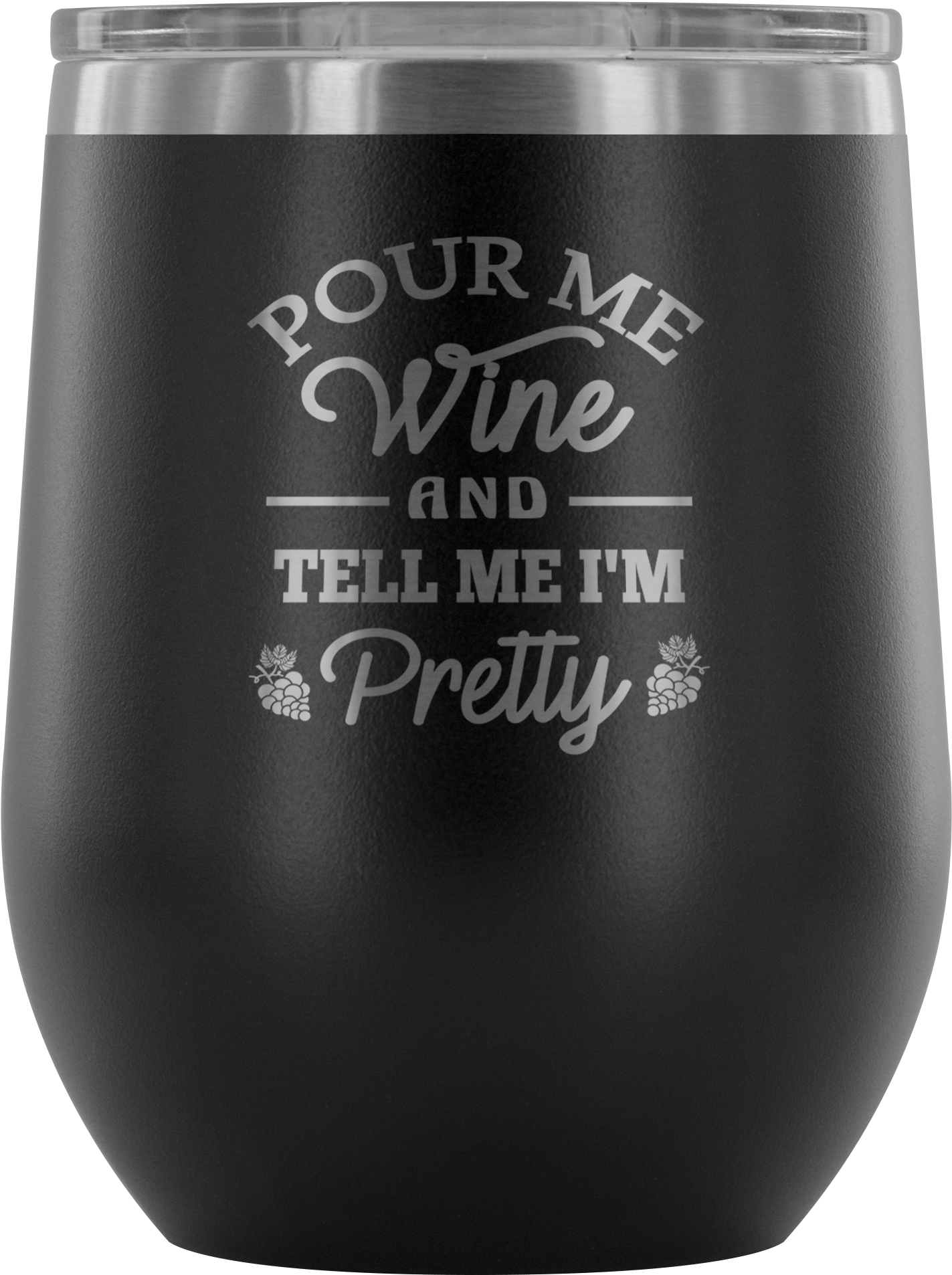 Pour Me Wine 12oz Stainless Steel Wine Tumbler - Tumbler (2000x2000), Png Download