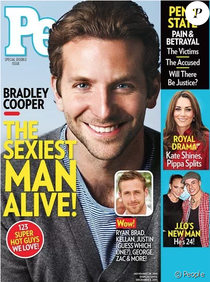 Bradley Cooper Est L'homme Le Plus Sexy De - People's Sexiest Man Alive Cover (950x578), Png Download