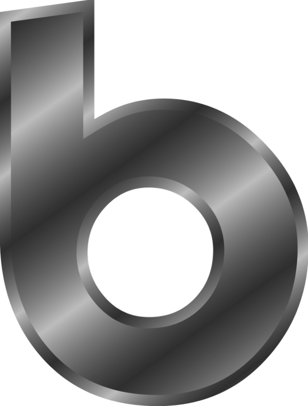 Letter B Png - Gold Letter B (600x789), Png Download