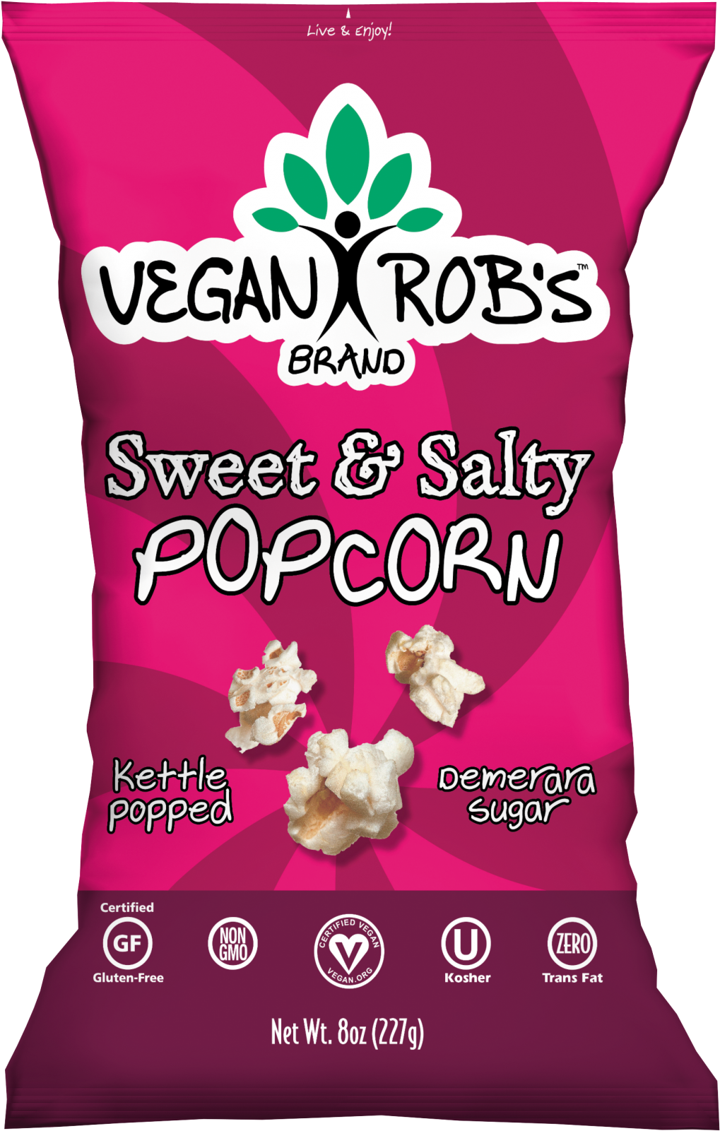 Rob's Brands Vegan Rob's Sweet & Salty Popcorn - Rob's Brands Sweet & Salty Popcorn (1778x2000), Png Download