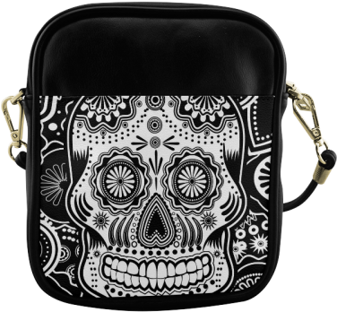 Sugar Skull Sling Bag - Real Hasta La Muerte Images Png (500x500), Png Download