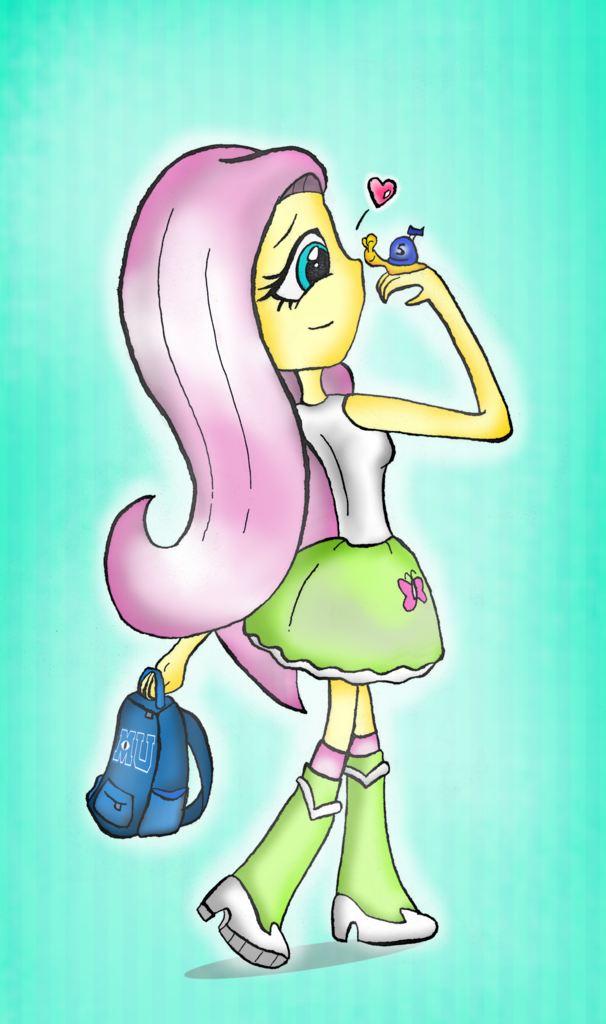Cartuneslover16, Backpack, Crossover, Equestria Girls, - Turbo Snail Fanart (606x1024), Png Download