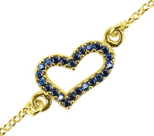 Sparkle Heart Bracelet - Bracelet (491x435), Png Download