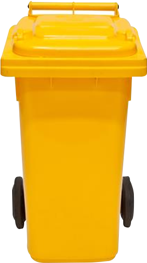 Yellow Bin Png (342x585), Png Download