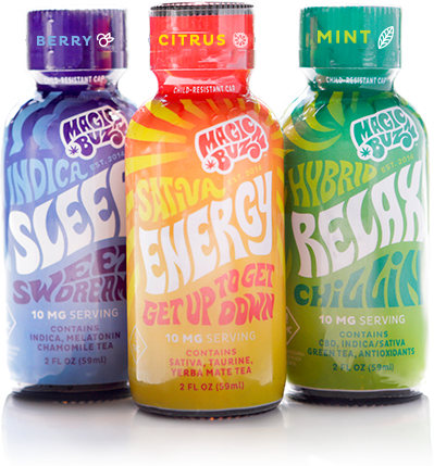Functionally Enhanced Beverages - Magic Buzz Shots (399x429), Png Download