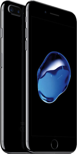 Iphone 7 Plus 256gb Jet Black (595x738), Png Download