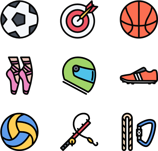 16 Excercise Icon Packs - Sport Equipment Clip Art Png (600x564), Png Download