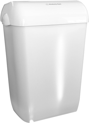 Plastic Wall Bin White - Toilet (620x440), Png Download