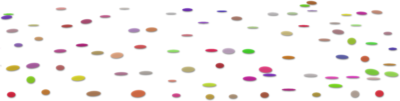 Konfetti Am Boden Groesse - Circle (1400x384), Png Download