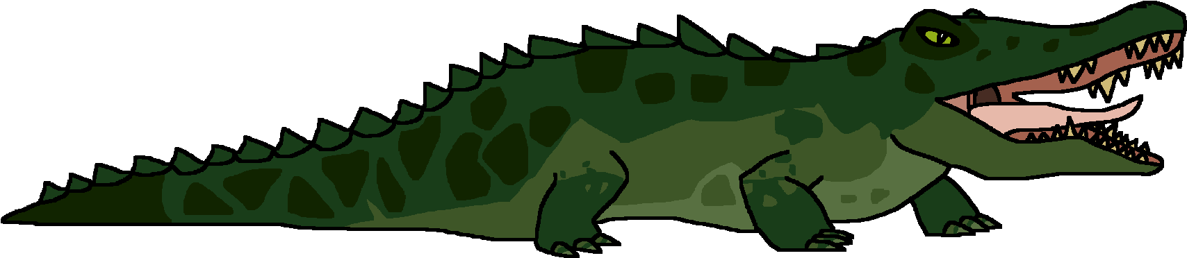American Alligator (1732x401), Png Download