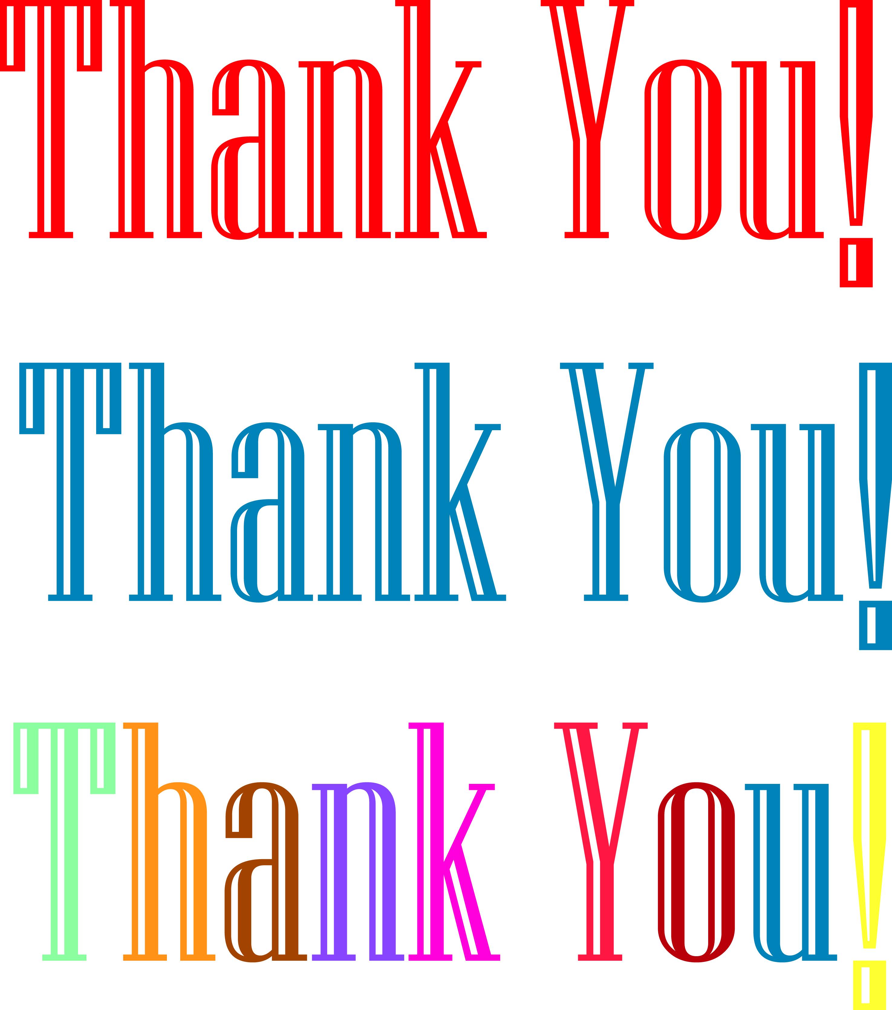 Three Thank You Niagara Font Clipart - Choice: Seasons Of Loss And Renewal After A Father's (2950x3341), Png Download