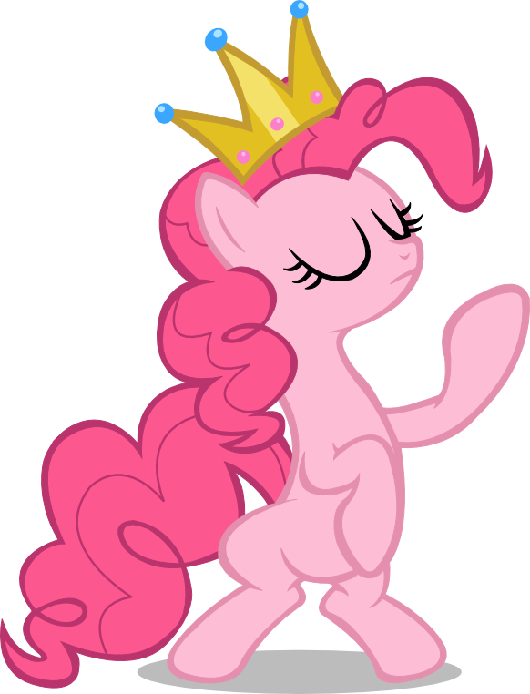 Samuel039, Crown, Pinkie Pie, Safe, Simple Background, - Pinkie Pie In Crown (582x762), Png Download