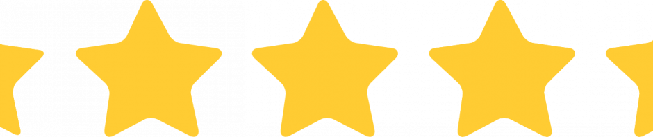 5 Stars Png No Background 4 (940x198), Png Download