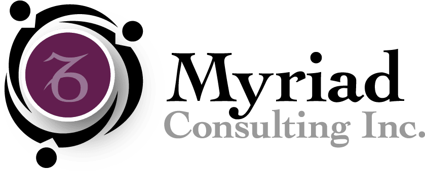 Myriad Consulting Inc - Graphic Design (852x352), Png Download
