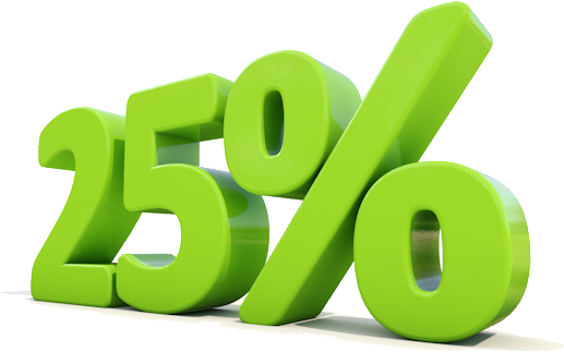 25% Off - 20 Discount (572x393), Png Download