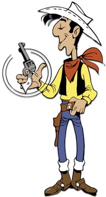 Lucky Luke@gmail - Com - Lucky Luke (400x400), Png Download