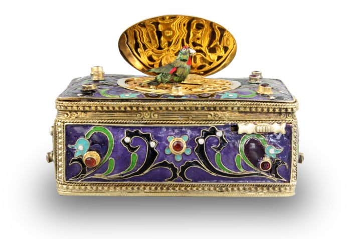 Vintage Art Nouveau Silver Gilt, Cloisonné Enamel And - Cloisonné (750x500), Png Download