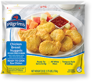 [ Img] - Pilgrims Chicken Breast Chunks, Blazin' - 32 Oz (480x388), Png Download
