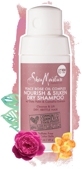 Peace Rose Oil Complex Nourish & Silken Dry Shampoo - Sheamoisture Peace Rose Nourish & Silken Dry Shampoo (700x560), Png Download