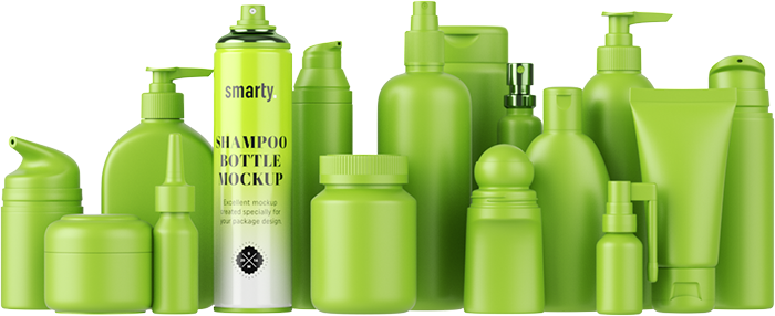 Packaging Mock-up's - Smarty Mockup (700x286), Png Download