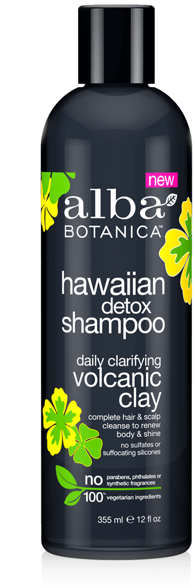 12 Fl Oz - Alba Botanica Hawaiian Detox Frothy Scrub Volcanic (600x1200), Png Download
