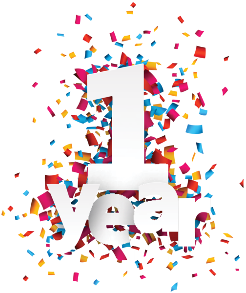 1 Year Anniversary - One Year Anniversary Png (504x600), Png Download