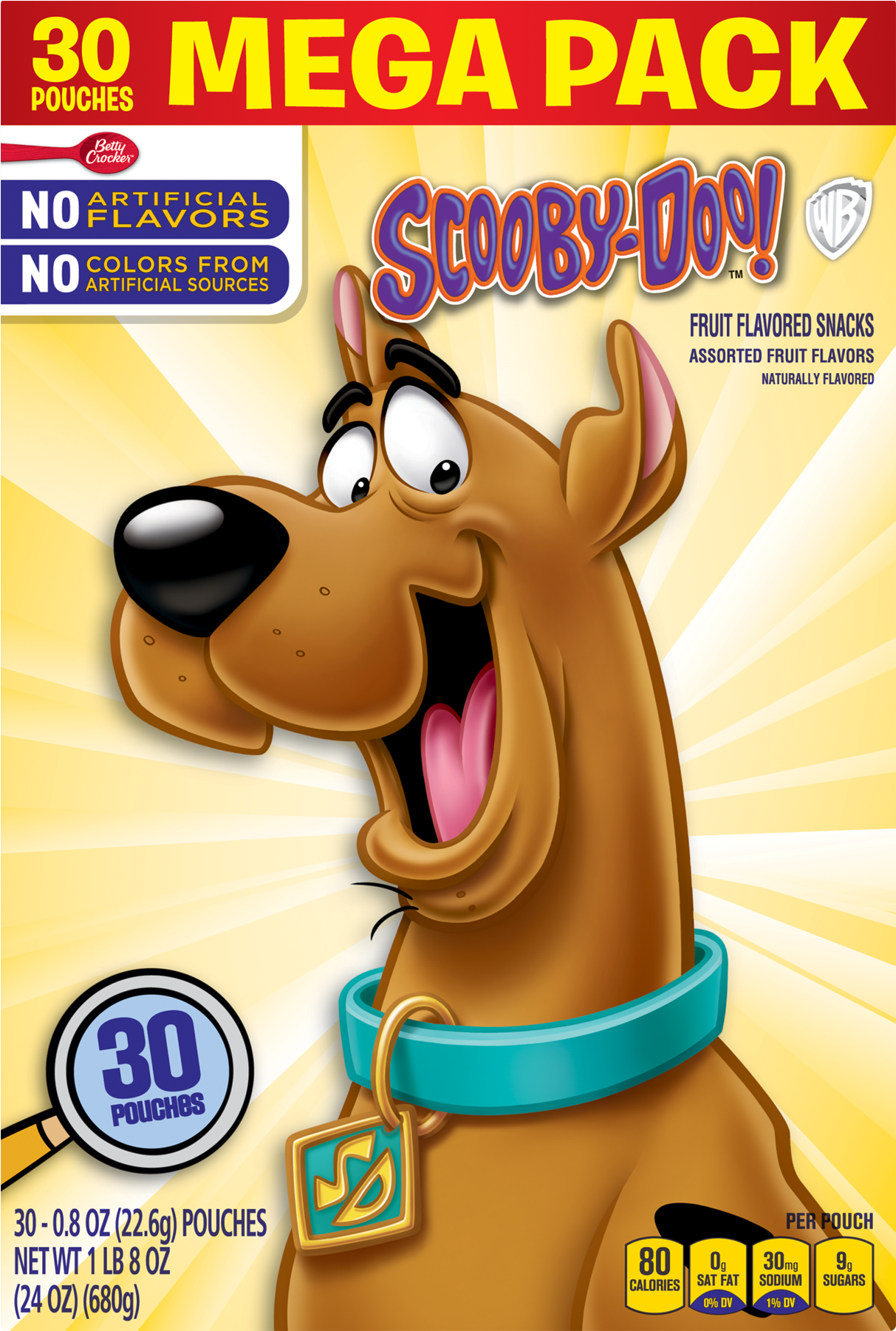 Betty Crocker Fruit Snacks, Scooby Doo Snacks, Mega - Betty Crocker Scooby Doo Fruit Snacks - 24 Oz (1800x1800), Png Download