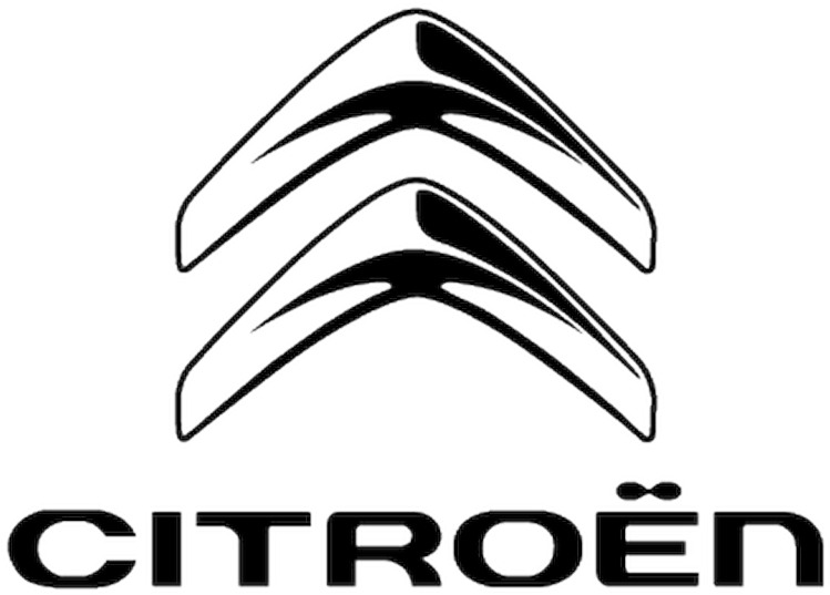 Citroen Logo Black And White (800x800), Png Download