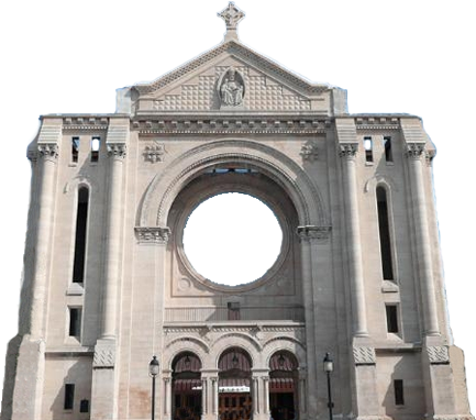 Saint Boniface Cathedrale De Saint Boniface - Saint Boniface Cathedral (433x382), Png Download