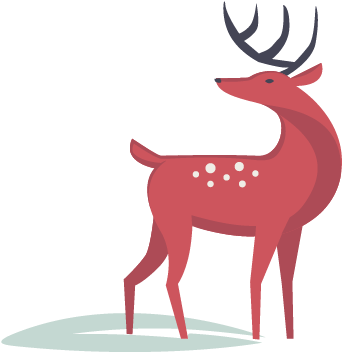 The Four Heatons Traders Association - Reindeer (361x371), Png Download