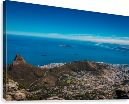Lions Head Canvas Print - Cape Town (429x344), Png Download