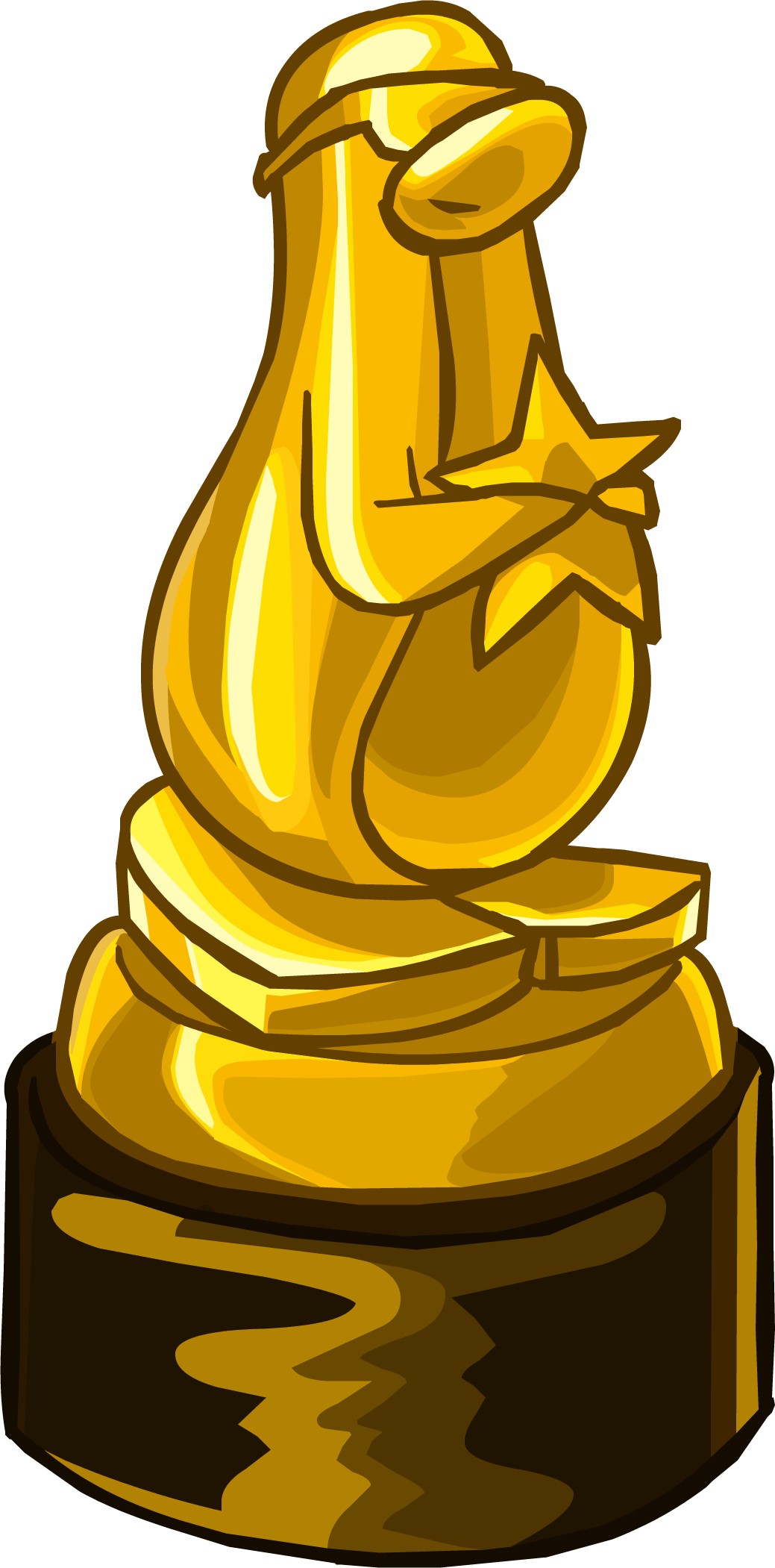 Gold Award - Png - Club Penguin Penguin Award (1039x2101), Png Download