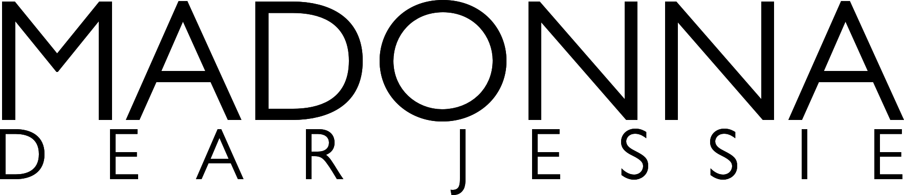 Dear Jessie Logo - Madonna Dear Jessie Logo (1767x382), Png Download