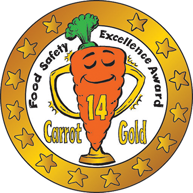 14 Carrot Gold Award - Food Safety Awards (375x375), Png Download
